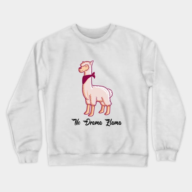 No drama lama Crewneck Sweatshirt by Utopia Shop